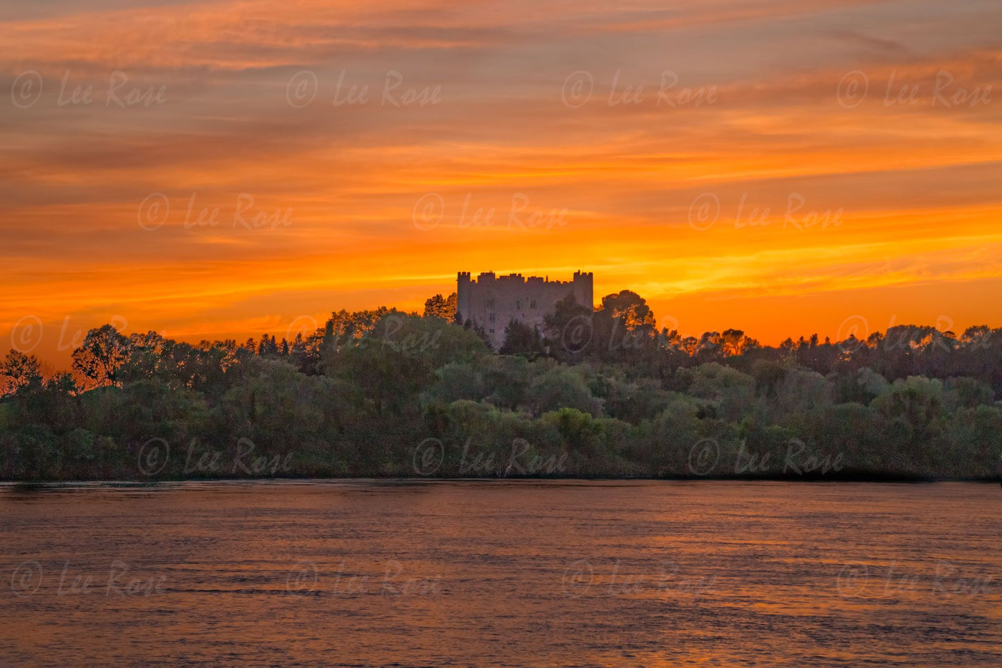 Rhône River Castle Sunset Lee Rose Photography