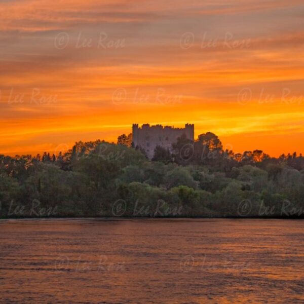 Rhône River Castle Sunset