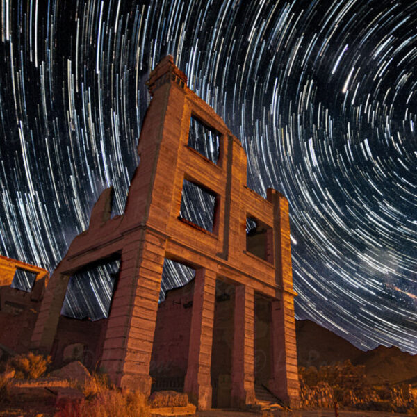 Star Trails - Rhyolite Ghost Town
