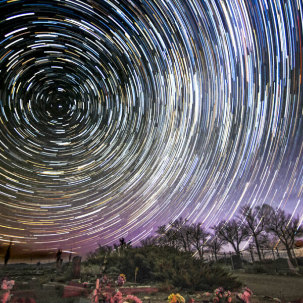 Star Trails - Mono Lake Cemetery